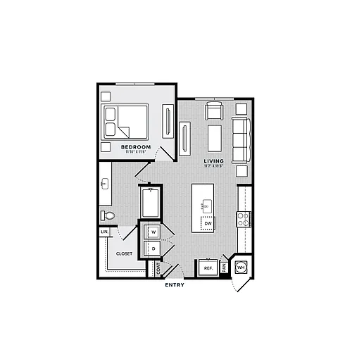 Floor plan A1-1X1