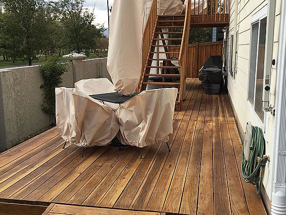Backyard Redwood Deck
