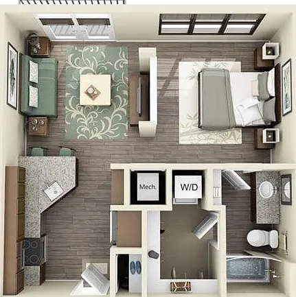 0 Bedroom | 1 Bath | 539 SF 0 Bedroom | 1 Bath | 539 SF