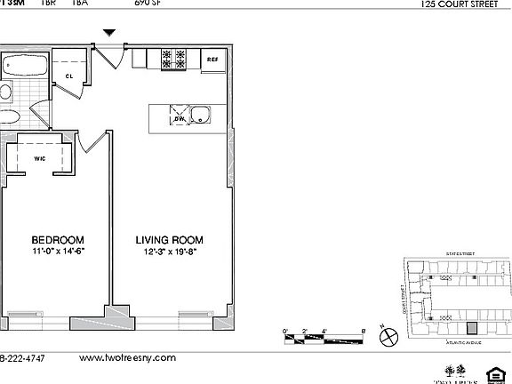 2nd image of 125 Court St APT 3SM
