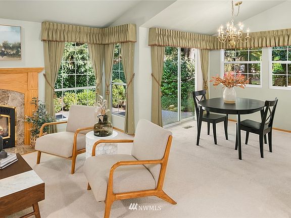 Living/dining area are so open for entertaining.