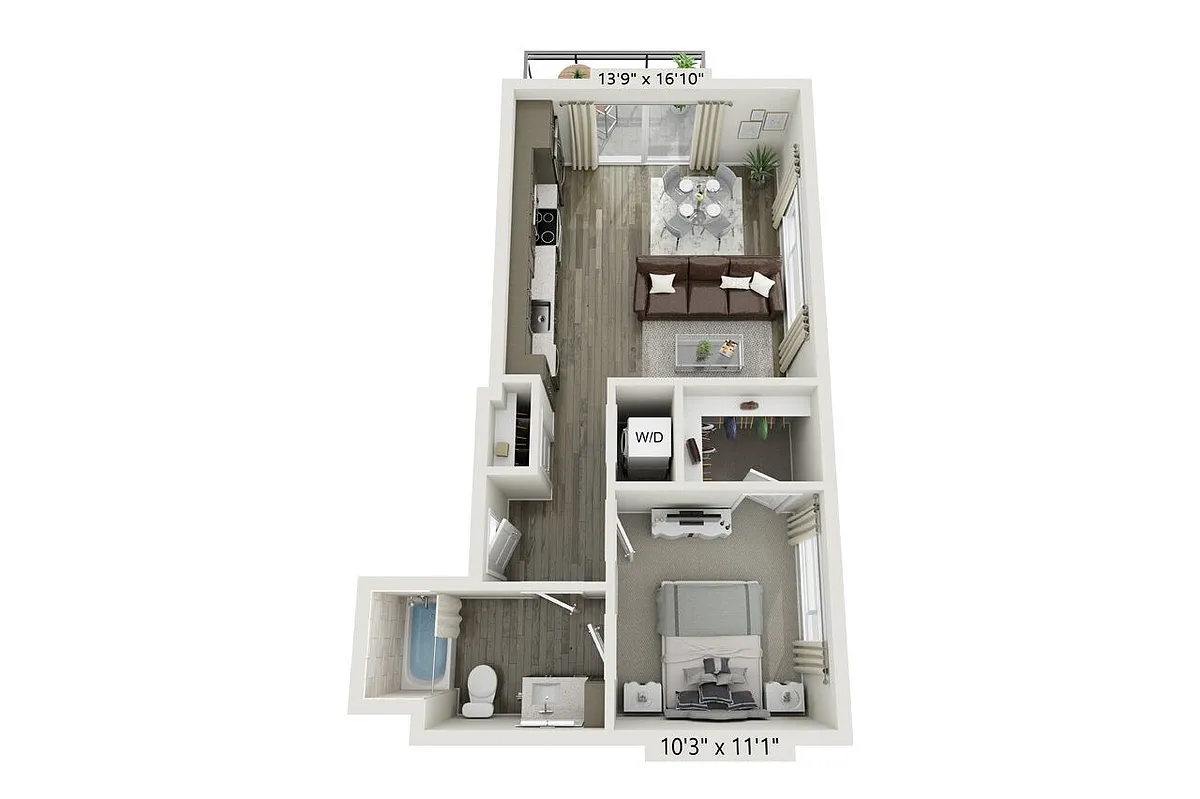 Floor plan A1E