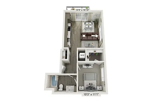 Floor plan A1E