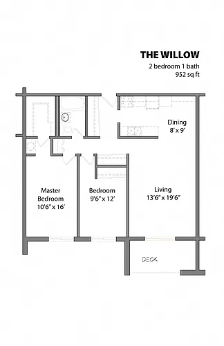 Floor plan The Willow