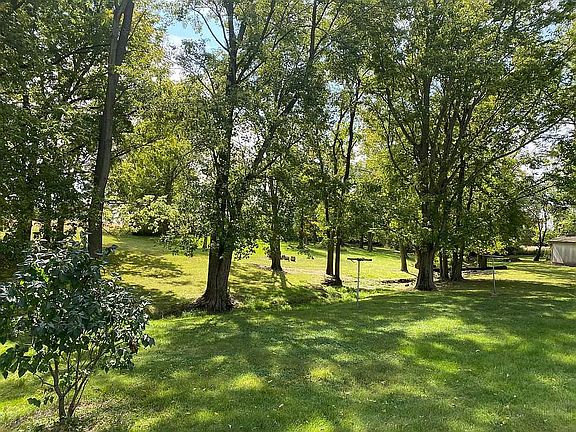 Creek running through yard