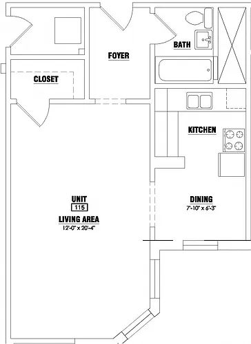 Floor plan Studio 10