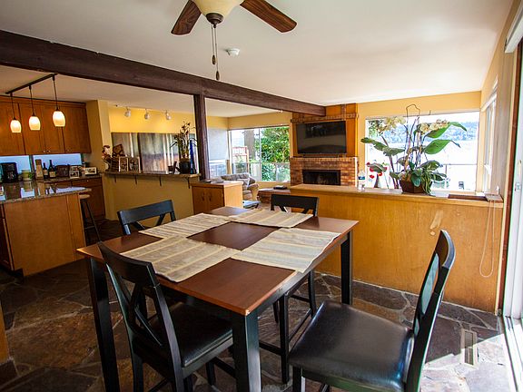 Dining area open to kitchen, living room view and entertaini