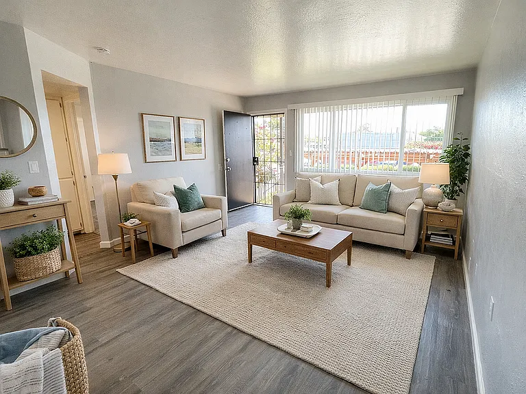 living room staged
