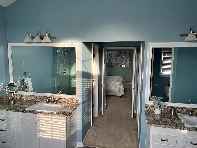 Master Bath includes double vanities!