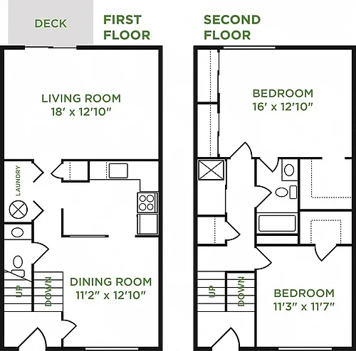 Floor plan The Oak - TH1PW