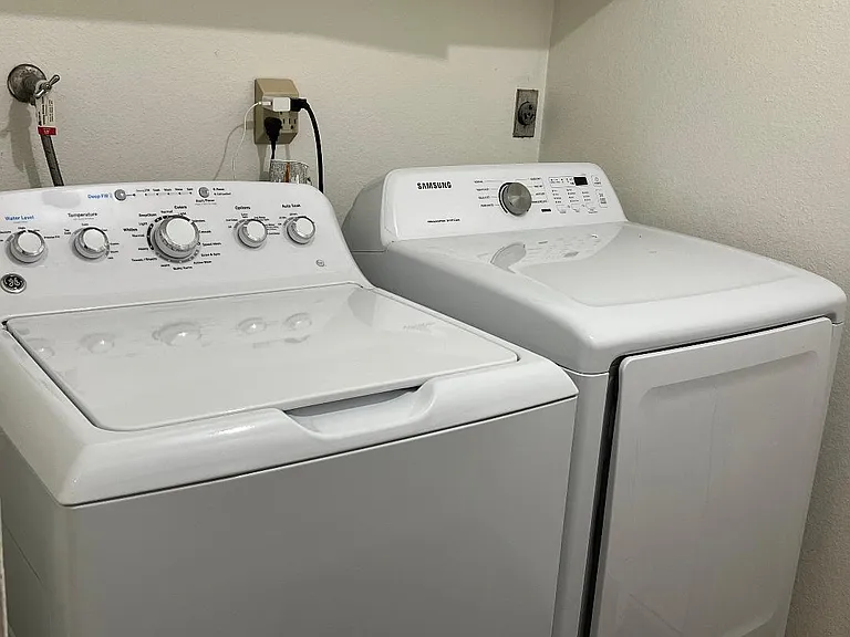 Washer and dryer.