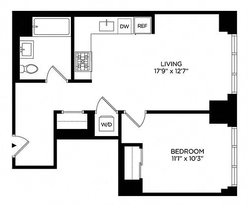 Floor plan 1P Penthouse West