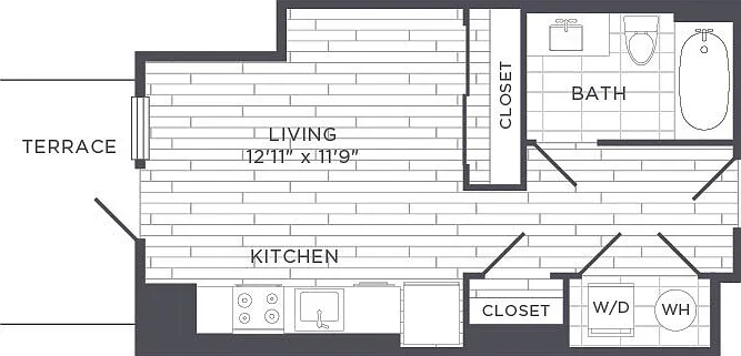 Sonnet - Studio - 1 Beds - 1 Baths - 375 Sq. ft.