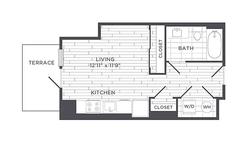 Floor plan Studio