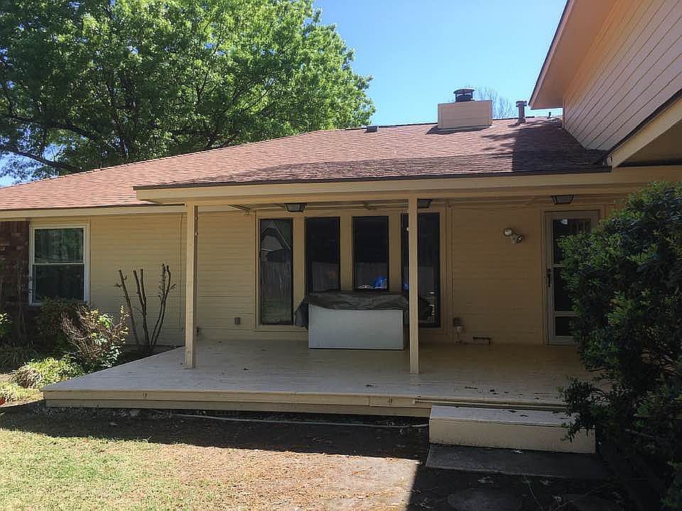 Repainted back deck