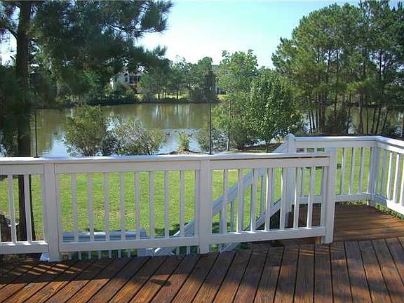 The rear deck shows the gorgeous view