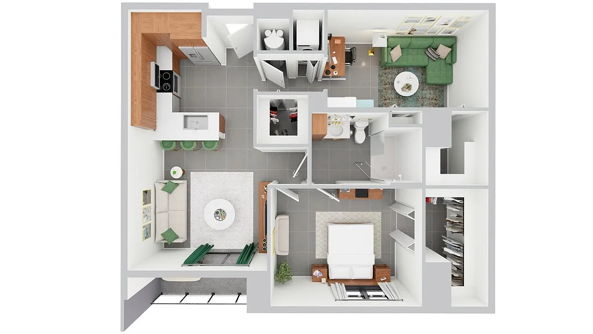 Floor plan A16 + DEN