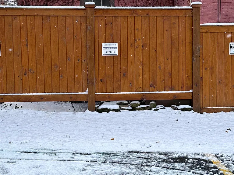 Reserved parking space