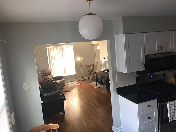 Eat in dining area adjacent to the living room.