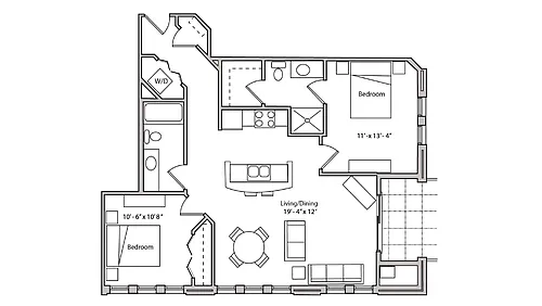 Floor plan 1-304