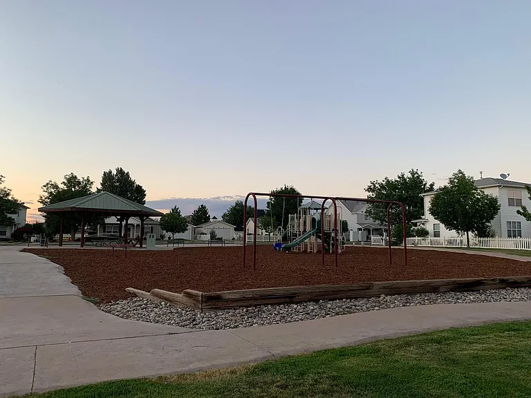 Windsor Park has community-maintained playground equipment, walkways and picnic gazebo