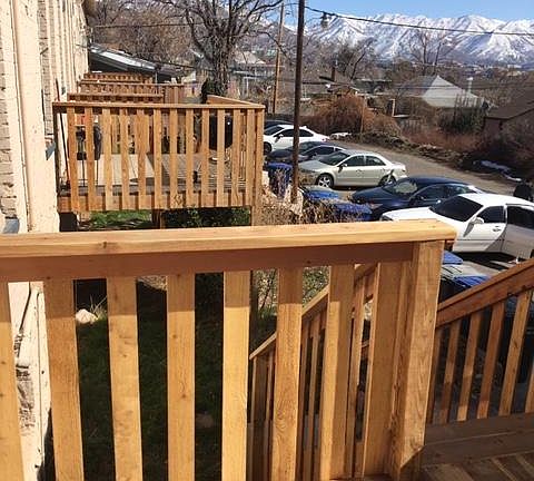 South facing deck with views