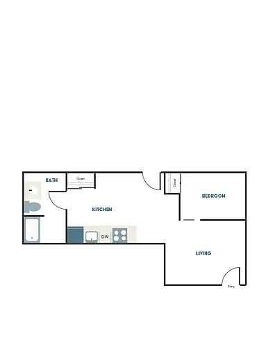 Floor plan 1X1 - C17