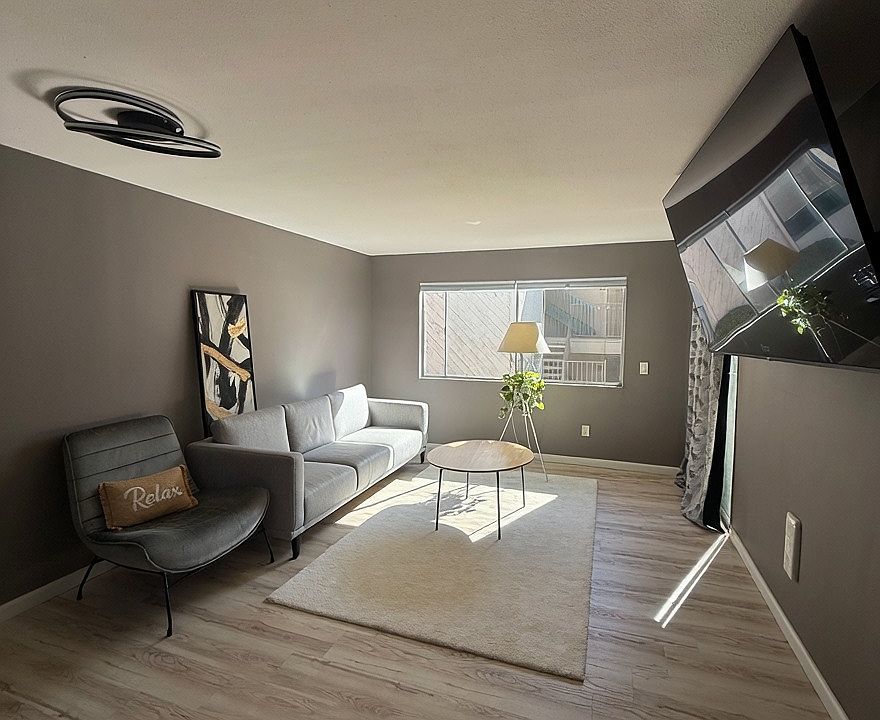 Living room - virtually staged