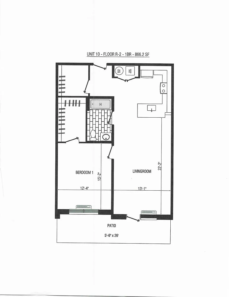 Floor plan 866