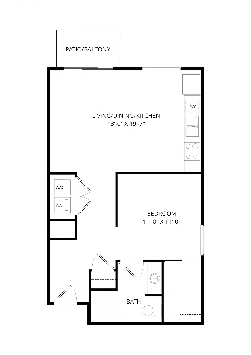 Floor plan B04 1X1