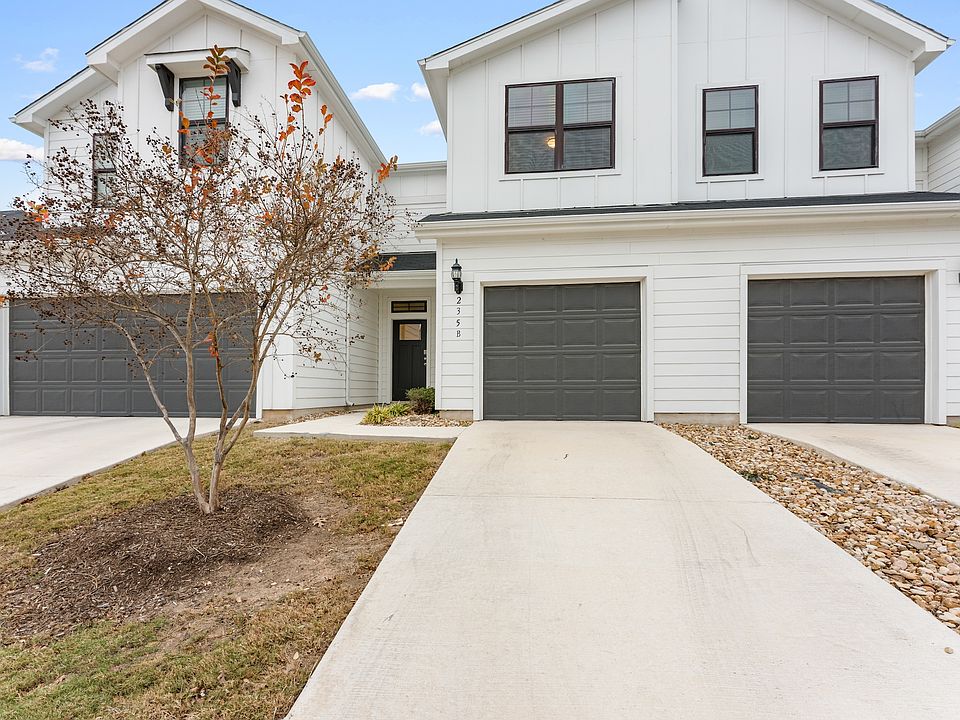 Front entrance and garage