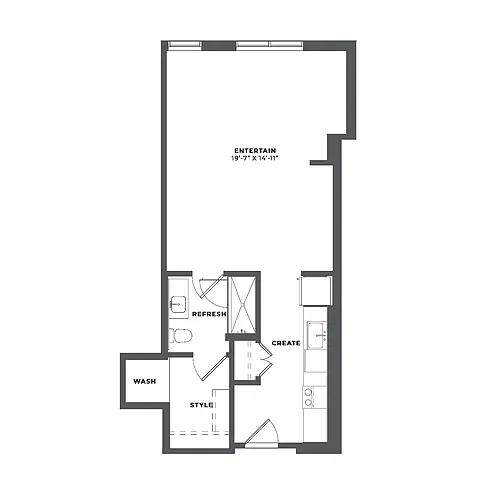 Floor plan Studio-SH1