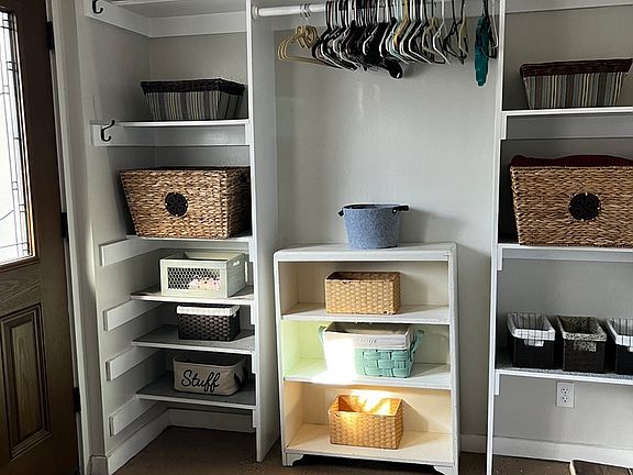 Mud room entry built in storage