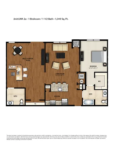Floor plan LWA2A