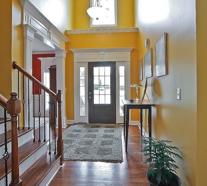 Two story entry foyer