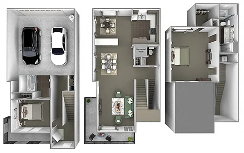 Floor plan th-H1 (Blue Oak)