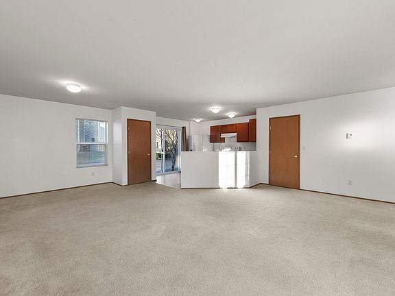 A spacious open floor plan filled with light.