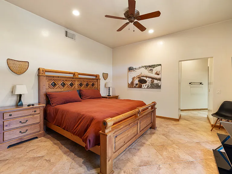 Primary bedroom - king bed