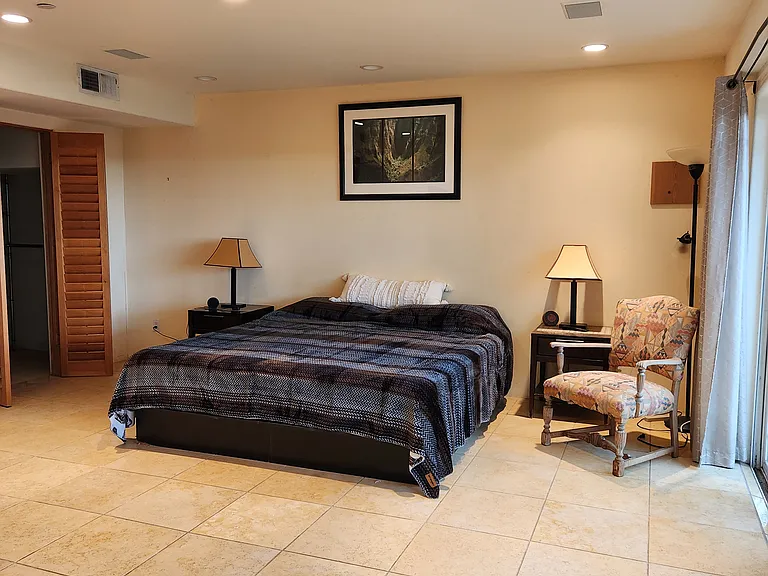 The master bedroom from its main entrance.