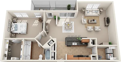 Floor plan A1E