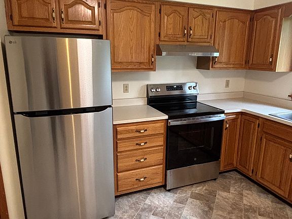spacious kitchen with new appliances