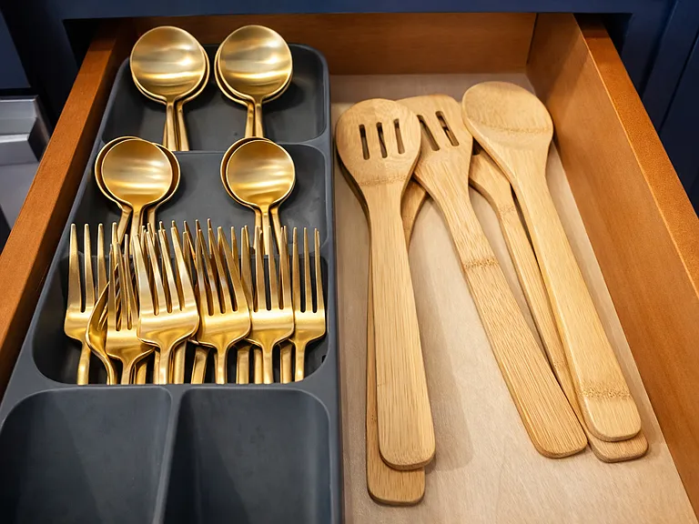 Top of the line silverware and utensils make cooking and eating your favorite meals look good and luxurious!
