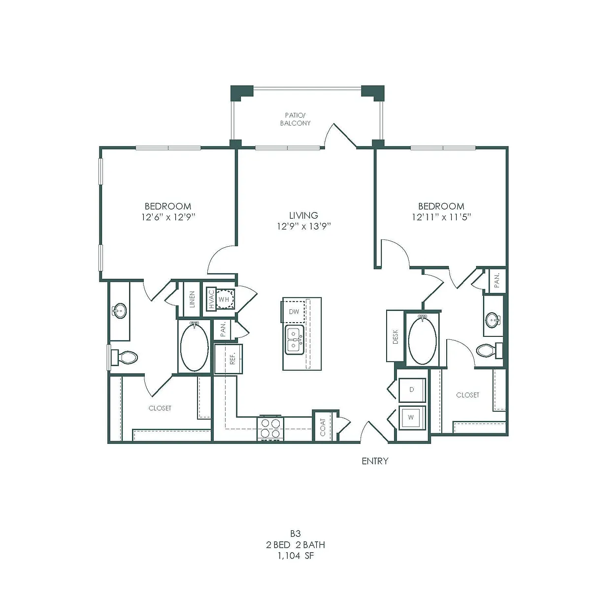 Floor plan B3
