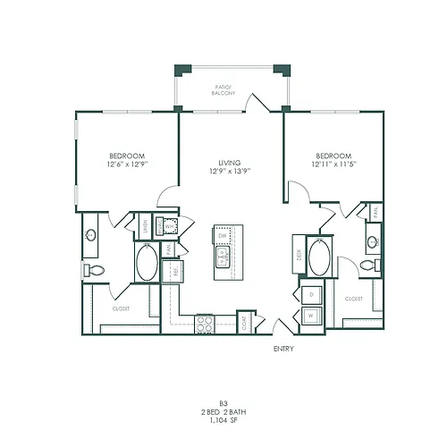 Floor plan B3