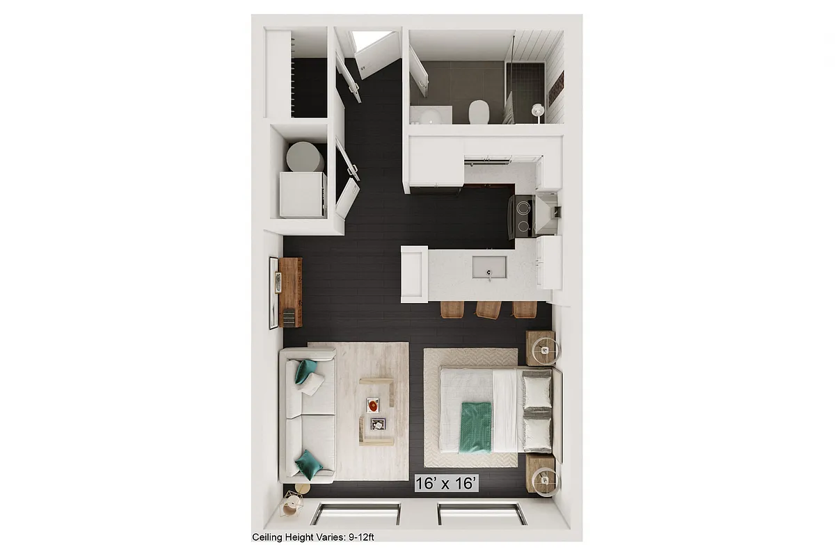 Floor plan Charlston - Studio