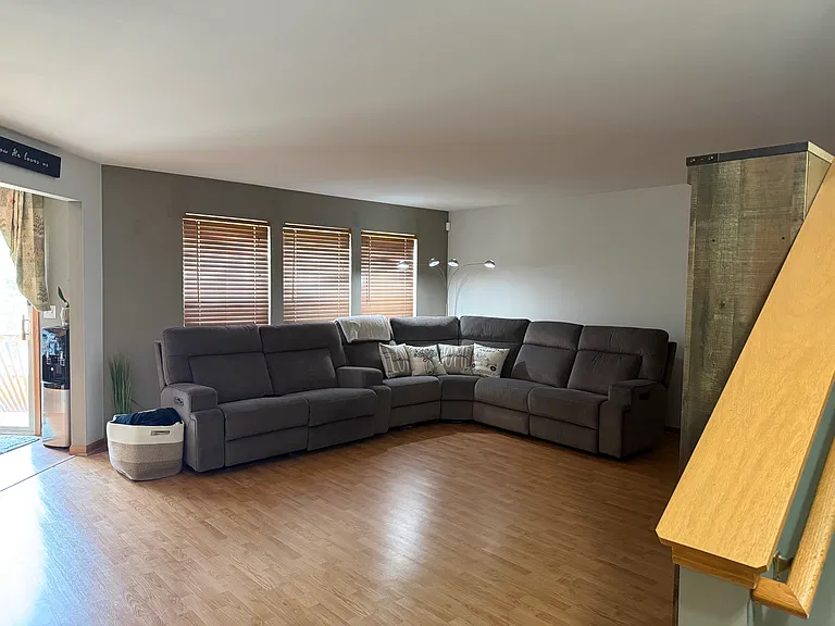 Living room off kitchen