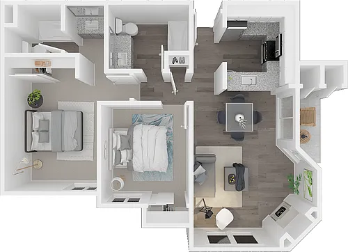 Floor plan 2X2 B2