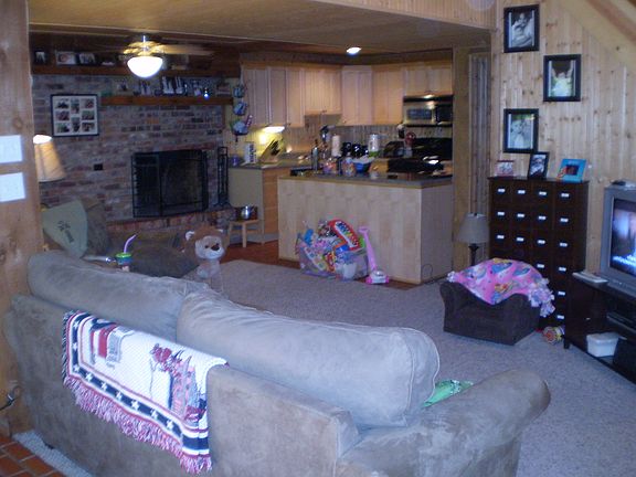 Downstairs LR & kitchen
