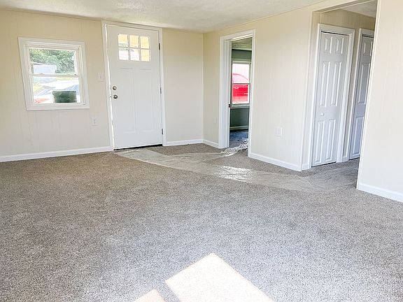 Back door and living room
