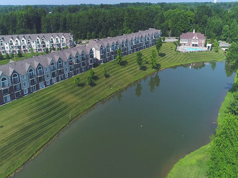 Drone View of Community Lake